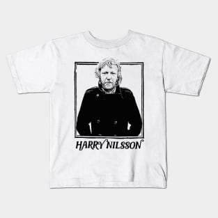 Harry Nilsson \/\/ Retro Faded Style Kids T-Shirt